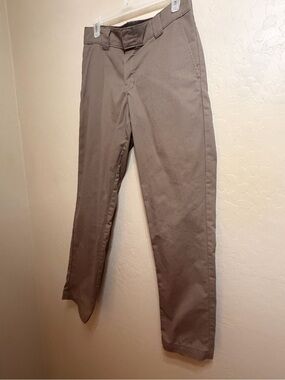 Men's Brown Dickies Straight-Leg Pants